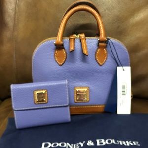 Dooney Pebble Grain Bitsy in LAVENDER $188 RARE